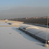 pohled na hangár IV z hangáru č.1